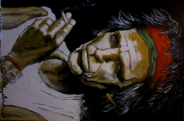 Keith Richards 8 Acrílico Tabla Retrato