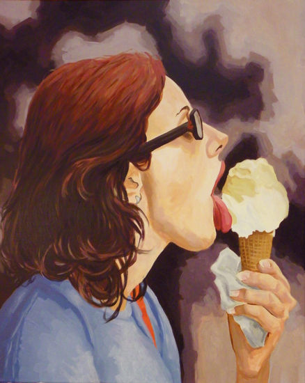 Icecream Gal Acrílico Lienzo Figura