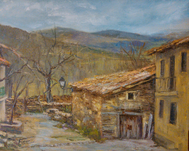 Invierno en la Sierra del Rincon Oil Canvas Landscaping