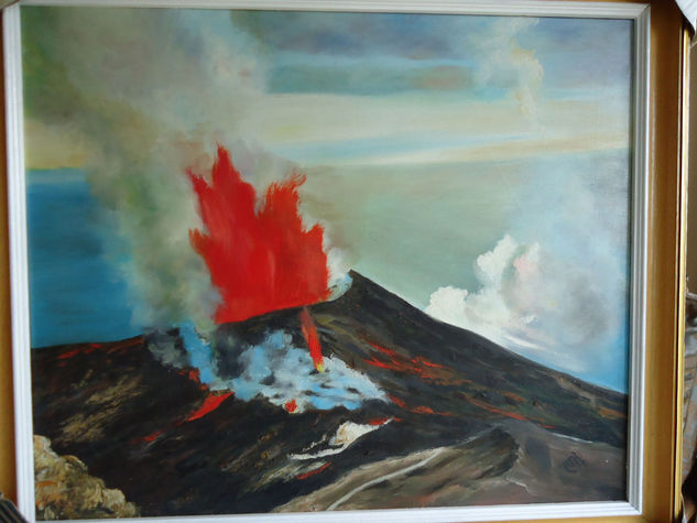 EL vOLCAN Oil Canvas Landscaping