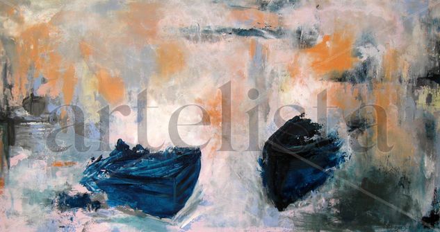 botes Acrylic Canvas Marine Painting