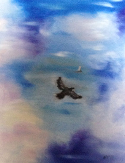 Flying bird Oil Canvas Others