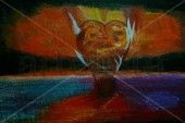 Corazon en llama
