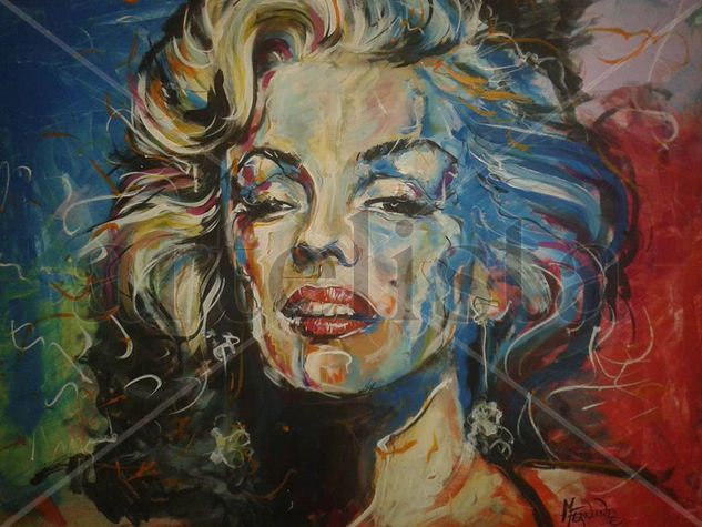 marilyn Acrylic Canvas Portrait