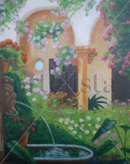Fuente en el patio