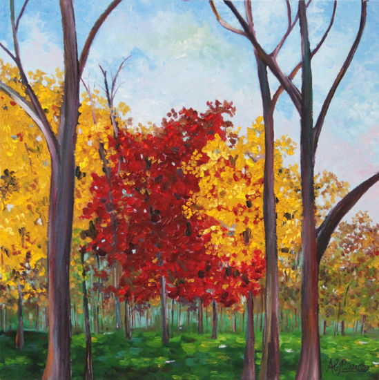 Fall Oil Canvas Landscaping