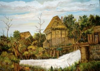 MOLINO DE AGUA Oil Canvas Landscaping