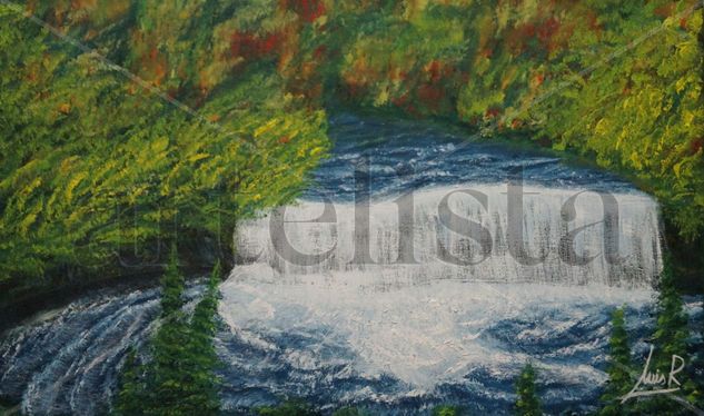 Cascada Oil Canvas Landscaping