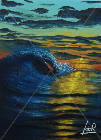 Ola Oil Canvas Marine Painting