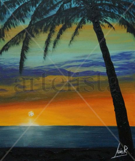 Playa tropical Oil Canvas Landscaping