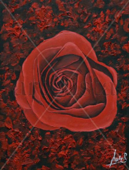 Rosa Oil Canvas Floral Painting