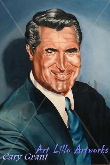 Cary Grant Óleo Lienzo Retrato