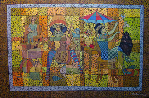Reunión de Invitados. Obra de Alirio Sanchez