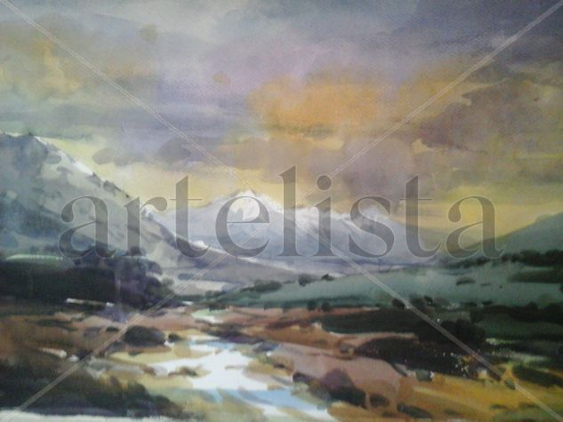 paisaje cordillerano Watercolour Paper Landscaping