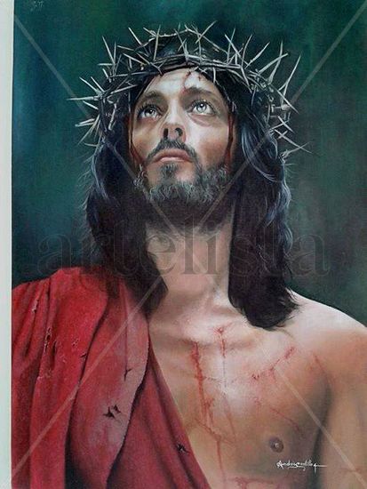 Jesus de Nazareth Oil Canvas Figure Painting