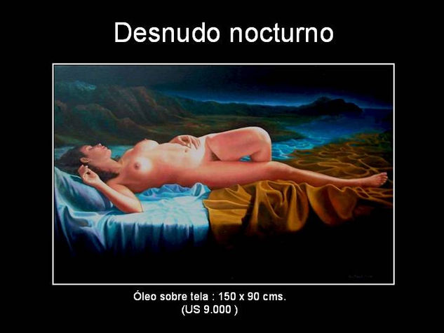 desnudo nocturno Oil Canvas Nude Paintings