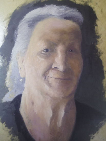 Esperanza Óleo Tabla Retrato