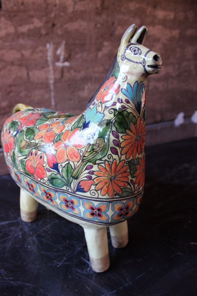 caballo de ceramica vidriada