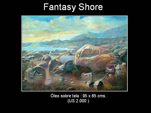 fantasy shore Oil Canvas Landscaping