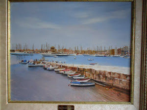 puerto de torrevieja Oil Canvas Marine Painting