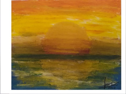 Amanecer en el mar