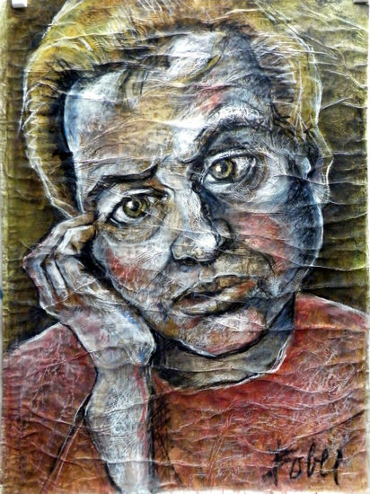 Francis Mixed media Paper Portrait