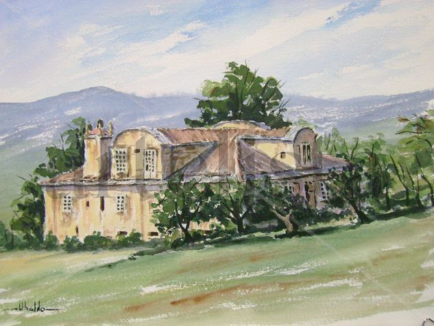 Pazo Barbeirón Watercolour Paper Landscaping