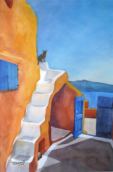 Santorini Watercolour Paper Others