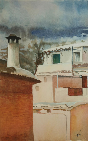 Capileira Watercolour Paper Landscaping