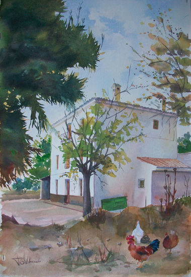 Cortijo de Montefrío Watercolour Paper Landscaping