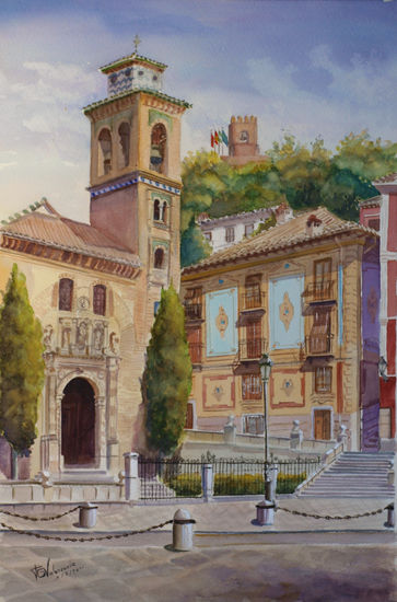 Iglesia de Santa Ana Watercolour Paper Others