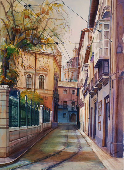 Calle Escuelas Watercolour Paper Landscaping