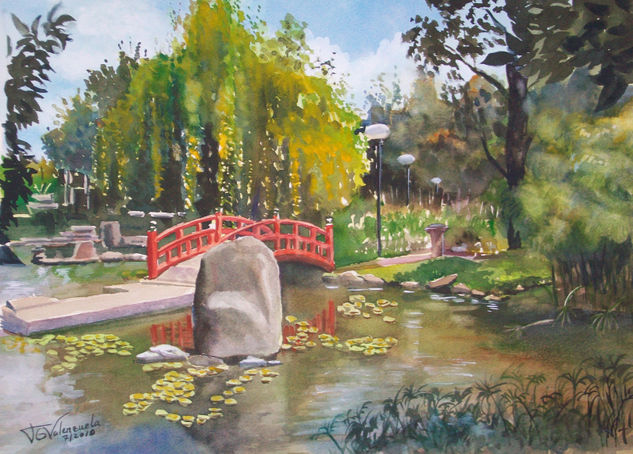 jardín japonés Watercolour Paper Landscaping