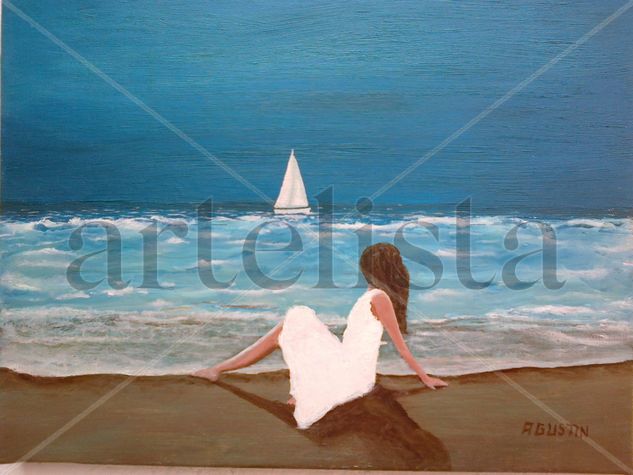 contemplaciones Oil Canvas Figure Painting