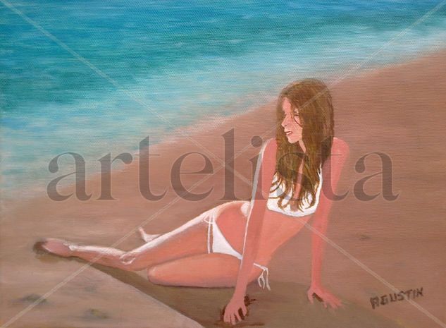 meditaciones Oil Canvas Figure Painting