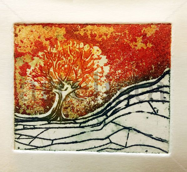 Árbol Ladeado Etching Process