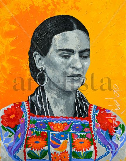 'Quisiera darte todo lo que nunca hubieras tenido, y ni así sabrías la maravilla que es poder quererte'. Acrylic Canvas Portrait