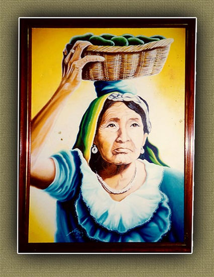 SEÑORA DE NAHUIZALCO Oil Canvas Portrait