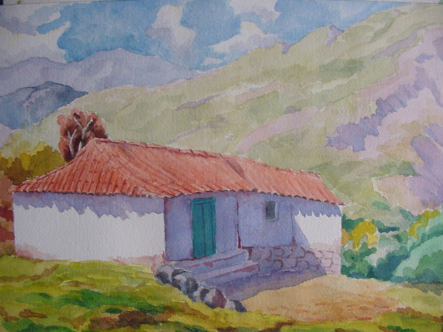 Andino Acuarela Papel Paisaje