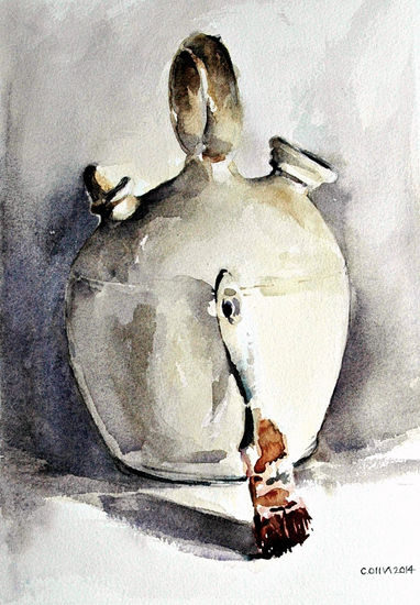 water inside Watercolour Paper Still Life Paintings