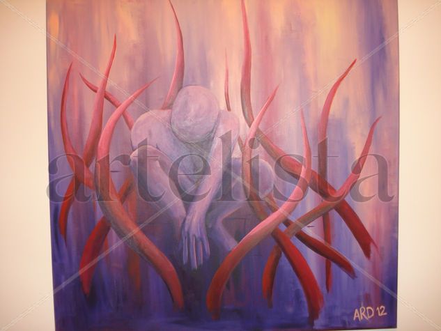 OCULTO Acrylic Canvas Figure Painting