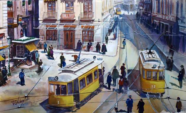 tranvías en Puerta Real