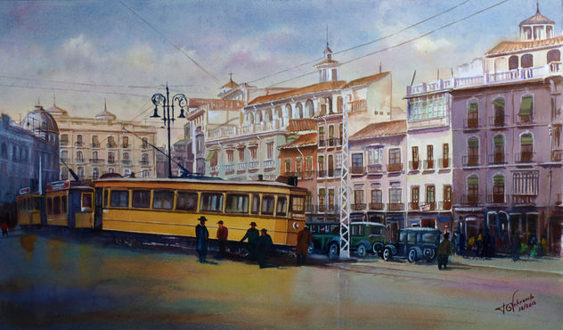 tranvías en Puerta Real
