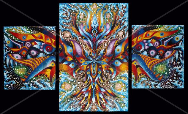 Dragon de los Mil Ojos Acrylic Panel Animals