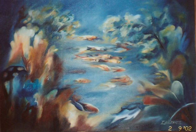 mar profundo Oil Canvas Marine Painting