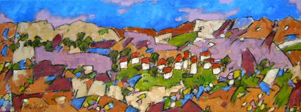 Pueblo en la sierra