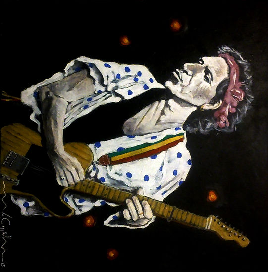 Keith Richards 22 Acrílico Lienzo Retrato