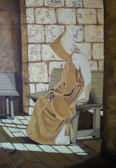 Cartujo 2 Oil Textile Figure Painting