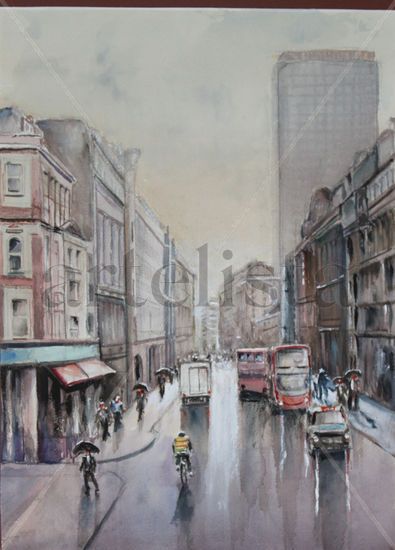 calle de londres Watercolour Paper Others