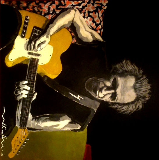 Keith Richards 24 Acrylic Canvas Portrait